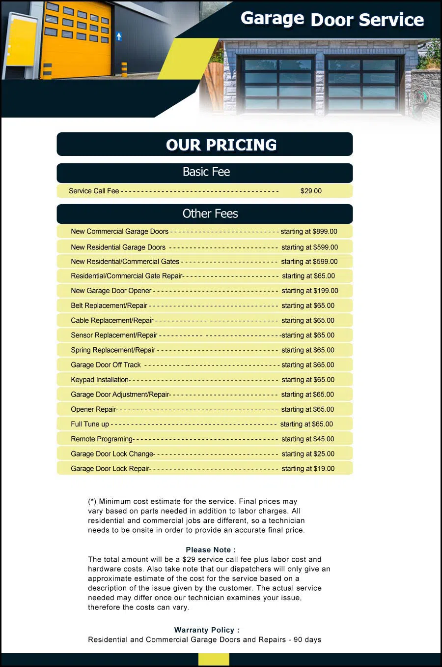 Garage Door And Opener Repairs Lockhart, TX 512-763-0611